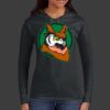 Ladies 100% Ring Spun Cotton Long Sleeve Hooded T Shirt Thumbnail