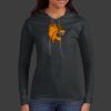 Ladies 100% Ring Spun Cotton Long Sleeve Hooded T Shirt Thumbnail
