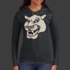 Ladies 100% Ring Spun Cotton Long Sleeve Hooded T Shirt Thumbnail