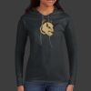 Ladies 100% Ring Spun Cotton Long Sleeve Hooded T Shirt Thumbnail
