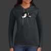 Ladies 100% Ring Spun Cotton Long Sleeve Hooded T Shirt Thumbnail
