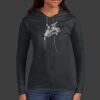 Ladies 100% Ring Spun Cotton Long Sleeve Hooded T Shirt Thumbnail