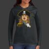 Ladies 100% Ring Spun Cotton Long Sleeve Hooded T Shirt Thumbnail