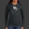 Ladies 100% Ring Spun Cotton Long Sleeve Hooded T Shirt Thumbnail