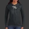 Ladies 100% Ring Spun Cotton Long Sleeve Hooded T Shirt Thumbnail