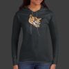 Ladies 100% Ring Spun Cotton Long Sleeve Hooded T Shirt Thumbnail