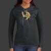 Ladies 100% Ring Spun Cotton Long Sleeve Hooded T Shirt Thumbnail