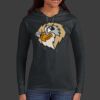 Ladies 100% Ring Spun Cotton Long Sleeve Hooded T Shirt Thumbnail