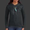 Ladies 100% Ring Spun Cotton Long Sleeve Hooded T Shirt Thumbnail