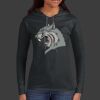 Ladies 100% Ring Spun Cotton Long Sleeve Hooded T Shirt Thumbnail