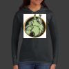 Ladies 100% Ring Spun Cotton Long Sleeve Hooded T Shirt Thumbnail