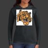 Ladies 100% Ring Spun Cotton Long Sleeve Hooded T Shirt Thumbnail