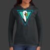 Ladies 100% Ring Spun Cotton Long Sleeve Hooded T Shirt Thumbnail