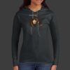 Ladies 100% Ring Spun Cotton Long Sleeve Hooded T Shirt Thumbnail