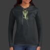 Ladies 100% Ring Spun Cotton Long Sleeve Hooded T Shirt Thumbnail