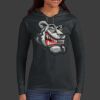 Ladies 100% Ring Spun Cotton Long Sleeve Hooded T Shirt Thumbnail