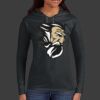 Ladies 100% Ring Spun Cotton Long Sleeve Hooded T Shirt Thumbnail