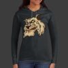 Ladies 100% Ring Spun Cotton Long Sleeve Hooded T Shirt Thumbnail