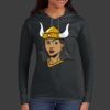 Ladies 100% Ring Spun Cotton Long Sleeve Hooded T Shirt Thumbnail