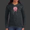 Ladies 100% Ring Spun Cotton Long Sleeve Hooded T Shirt Thumbnail
