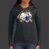Ladies 100% Ring Spun Cotton Long Sleeve Hooded T Shirt Thumbnail