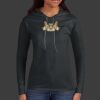 Ladies 100% Ring Spun Cotton Long Sleeve Hooded T Shirt Thumbnail