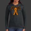 Ladies 100% Ring Spun Cotton Long Sleeve Hooded T Shirt Thumbnail