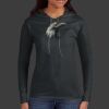 Ladies 100% Ring Spun Cotton Long Sleeve Hooded T Shirt Thumbnail