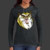 Ladies 100% Ring Spun Cotton Long Sleeve Hooded T Shirt Thumbnail