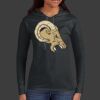 Ladies 100% Ring Spun Cotton Long Sleeve Hooded T Shirt Thumbnail