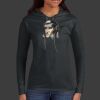 Ladies 100% Ring Spun Cotton Long Sleeve Hooded T Shirt Thumbnail