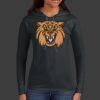 Ladies 100% Ring Spun Cotton Long Sleeve Hooded T Shirt Thumbnail