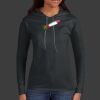 Ladies 100% Ring Spun Cotton Long Sleeve Hooded T Shirt Thumbnail