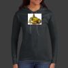 Ladies 100% Ring Spun Cotton Long Sleeve Hooded T Shirt Thumbnail