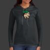 Ladies 100% Ring Spun Cotton Long Sleeve Hooded T Shirt Thumbnail