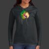 Ladies 100% Ring Spun Cotton Long Sleeve Hooded T Shirt Thumbnail
