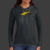 Ladies 100% Ring Spun Cotton Long Sleeve Hooded T Shirt Thumbnail