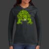 Ladies 100% Ring Spun Cotton Long Sleeve Hooded T Shirt Thumbnail