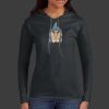 Ladies 100% Ring Spun Cotton Long Sleeve Hooded T Shirt Thumbnail