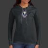 Ladies 100% Ring Spun Cotton Long Sleeve Hooded T Shirt Thumbnail