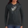 Ladies 100% Ring Spun Cotton Long Sleeve Hooded T Shirt Thumbnail