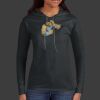 Ladies 100% Ring Spun Cotton Long Sleeve Hooded T Shirt Thumbnail