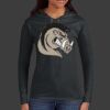 Ladies 100% Ring Spun Cotton Long Sleeve Hooded T Shirt Thumbnail