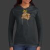 Ladies 100% Ring Spun Cotton Long Sleeve Hooded T Shirt Thumbnail