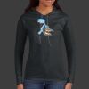 Ladies 100% Ring Spun Cotton Long Sleeve Hooded T Shirt Thumbnail