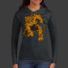 Ladies 100% Ring Spun Cotton Long Sleeve Hooded T Shirt Thumbnail