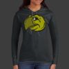 Ladies 100% Ring Spun Cotton Long Sleeve Hooded T Shirt Thumbnail