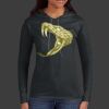 Ladies 100% Ring Spun Cotton Long Sleeve Hooded T Shirt Thumbnail