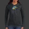 Ladies 100% Ring Spun Cotton Long Sleeve Hooded T Shirt Thumbnail