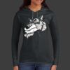 Ladies 100% Ring Spun Cotton Long Sleeve Hooded T Shirt Thumbnail